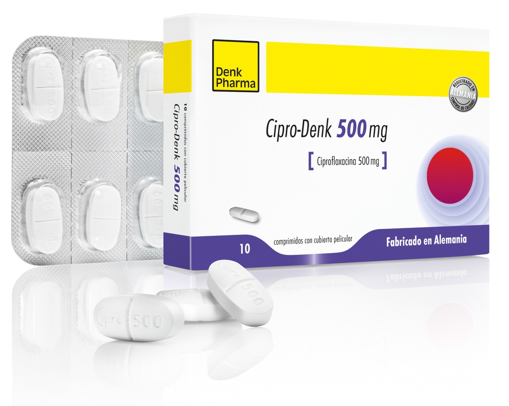 Ципро-денк 500мг №10 бүрхүүлтэй шахмал Denk Pharma