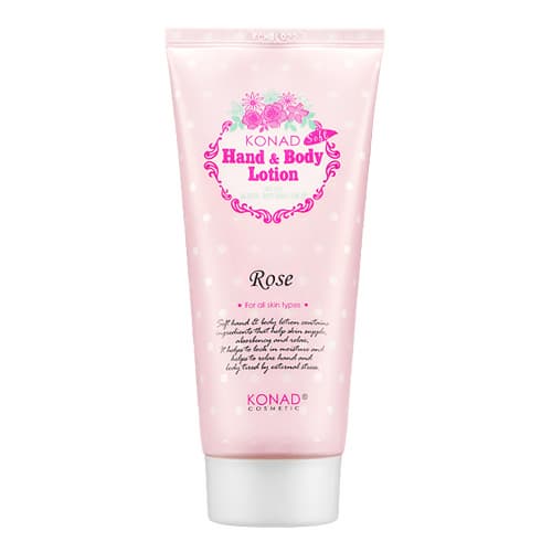 Konad Бие гарын сарнайтай тос 180мл /Soft Hand & Body Lotion - Rose/
