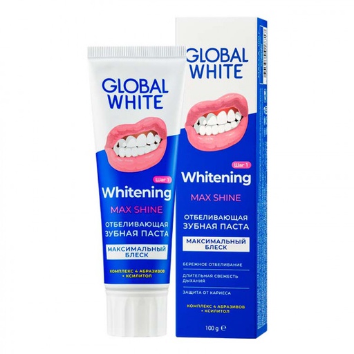 [502332] Global White Шүдний ОО цайруулах 100гр /Max shine/ Exclusive - Global Dent LLC