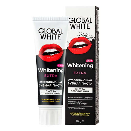 [502336] Global White Шүдний ОО цайруулах экстра 100гр /Extra whitening/ Exclusive - Global Dent LLC